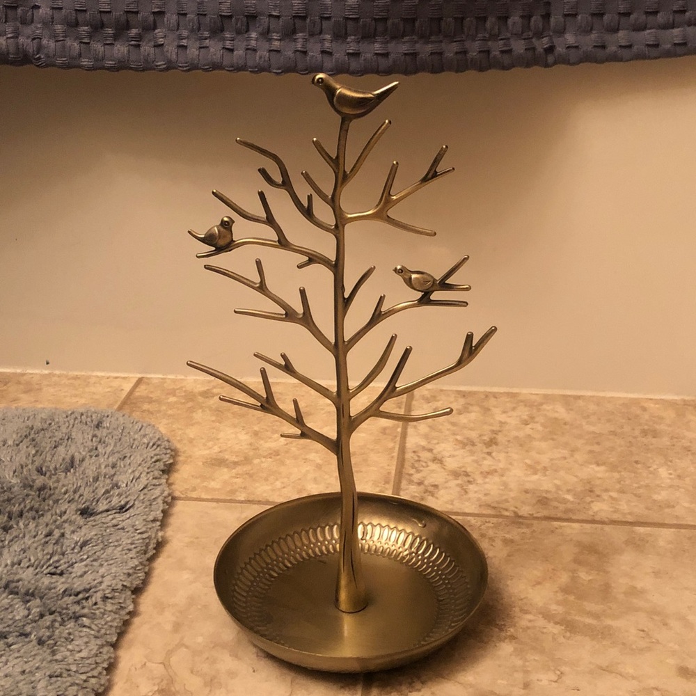 Gold Jewelry Tree